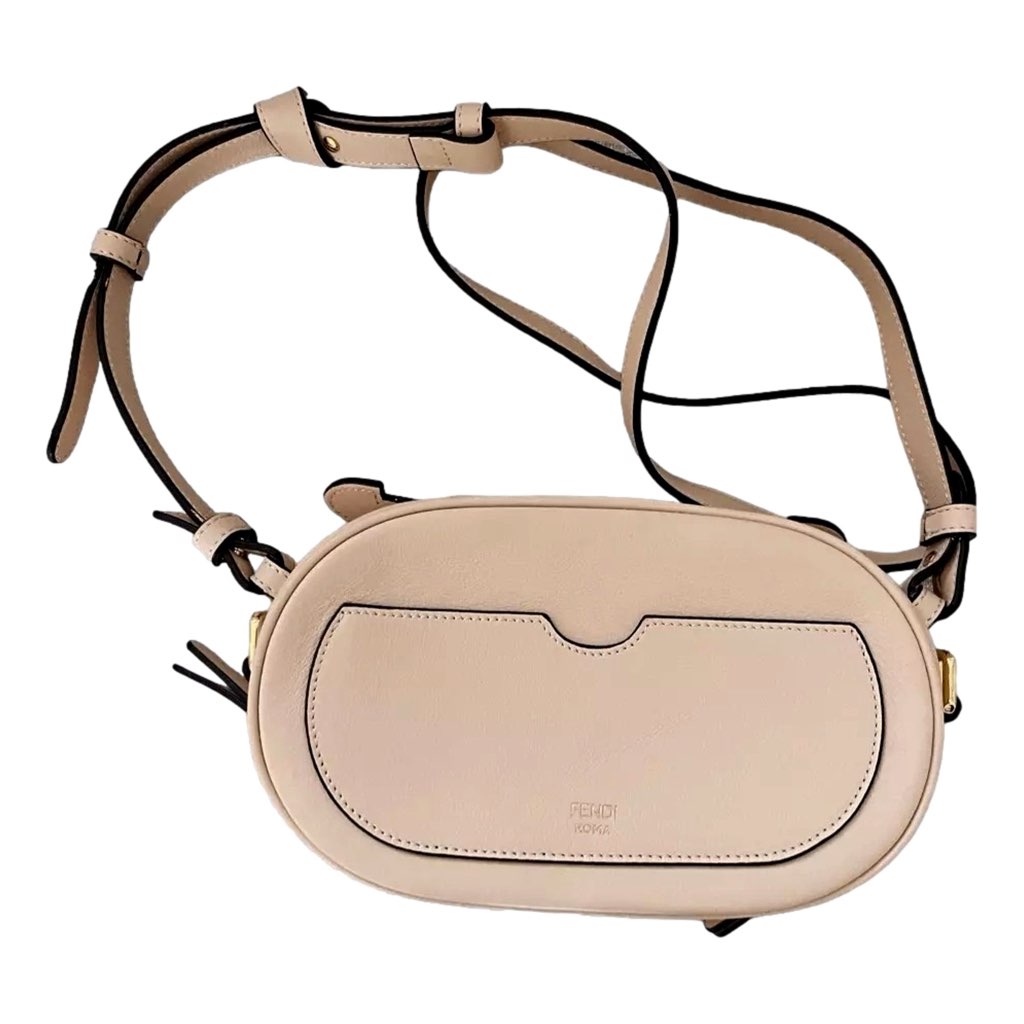 Fendi Fendi ¬ëO¬íLock Mini¬í Fendi Logo Light Rose Pink Shoulder and Crossbody Bag - Side view