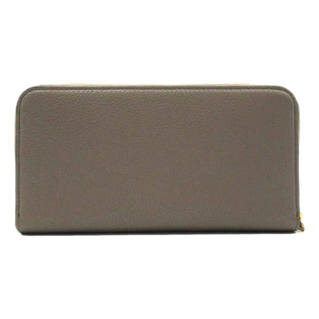 Prada Prada Continental Zip-Around Wallet Saffiano Leather Argilla Grey - Image 6