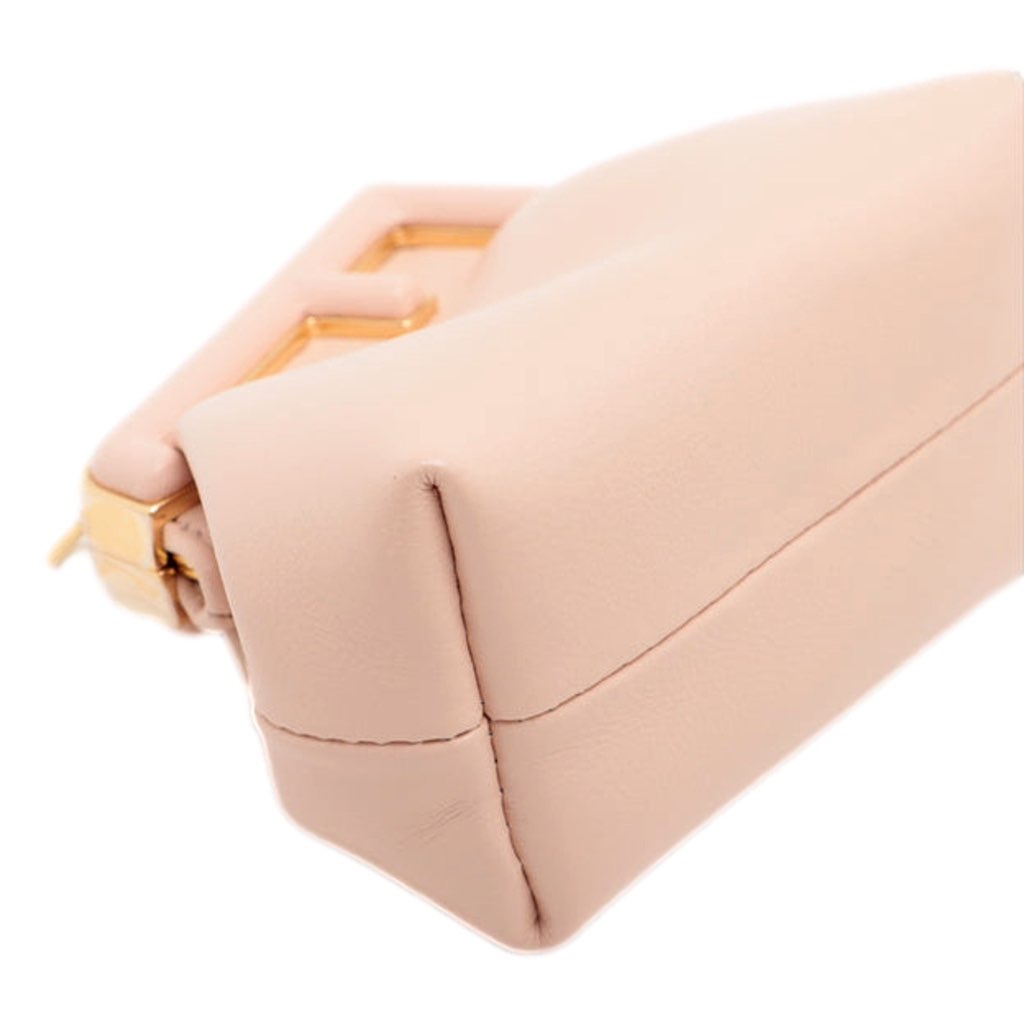 Fendi Fendi First Poudre Powder Pink Leather Nano Micro Charm Pouch Bag - Image 6