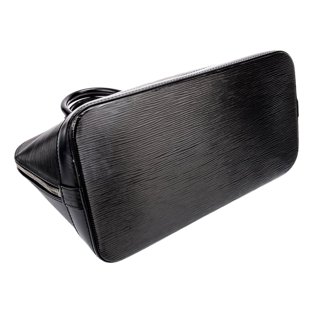 Louis Vuitton Louis Vuitton Alma Womens Handbag Black Epi Leather MM - Side view