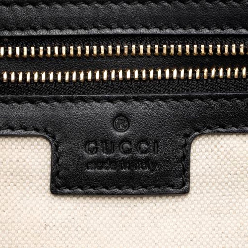 Gucci Gucci Ophidia Jumbo GG Matellase Medium Black Leather Tote - Detail 1