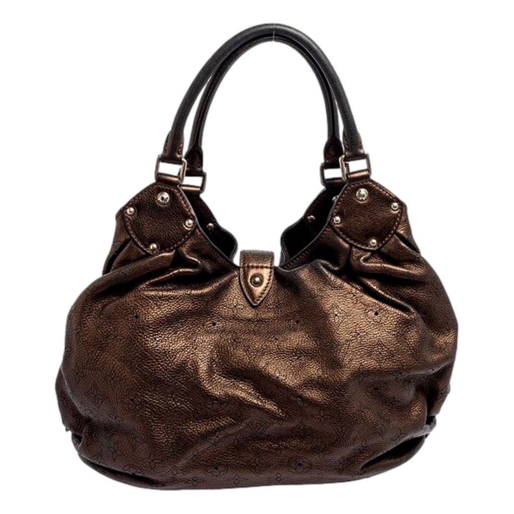 Louis Vuitton Louis Vuitton Mahina Hobo Handbag XL Leather Bronze - Image 6