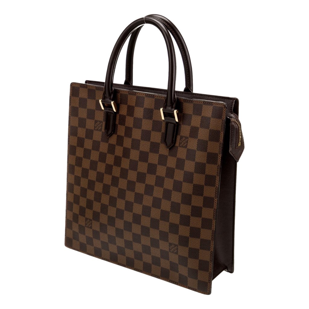 Louis Vuitton Louis Vuitton Damier Ebene Sac Plat Tote Vintage 1997