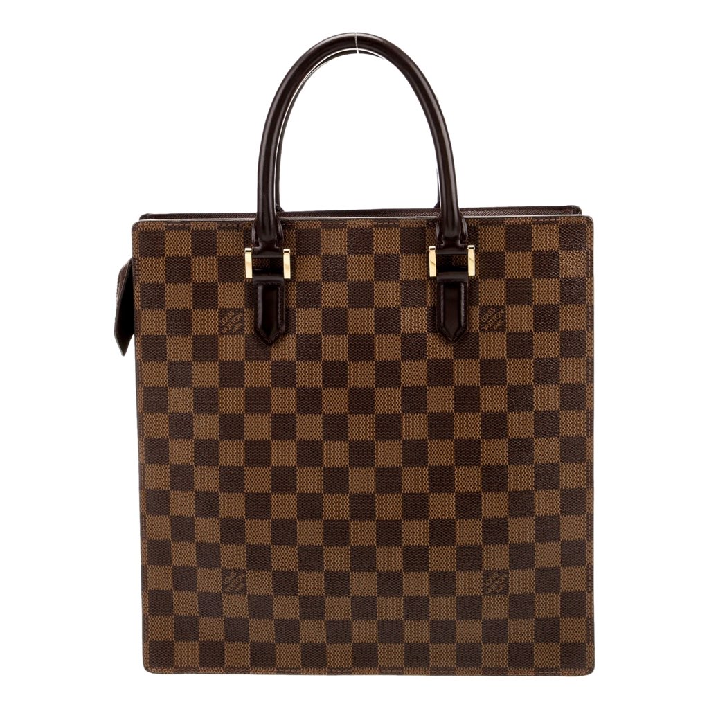 Louis Vuitton Louis Vuitton Damier Ebene Sac Plat Tote Vintage 1997 - Back view