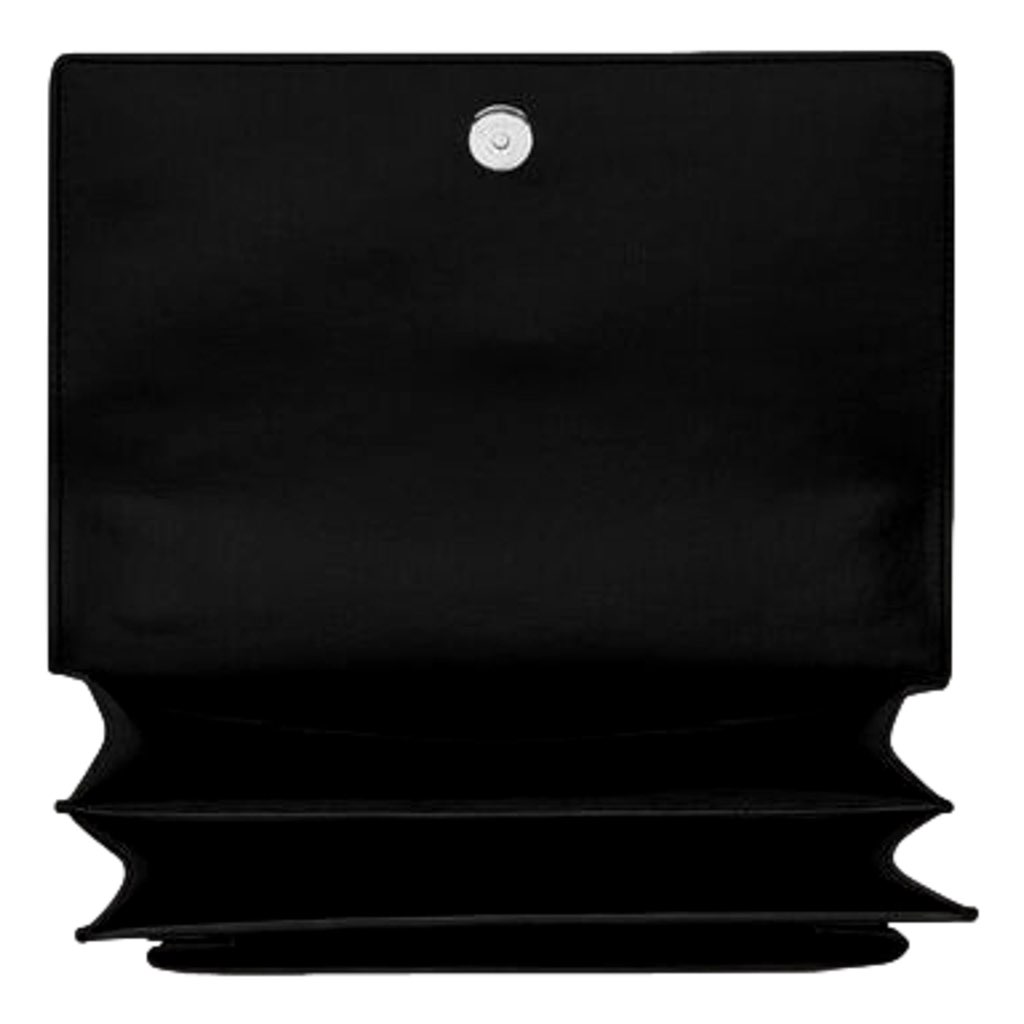 Saint Laurent Saint Laurent Sunset Black Smooth Leather Chain Strap Handbag Crossbody - Detail 1