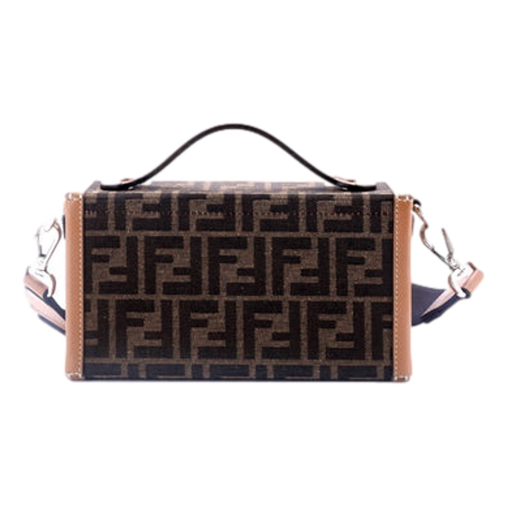 Fendi Fendi Baguette Soft Trunk Phone Case Bag Zucca Canvas and Leather - Image 6