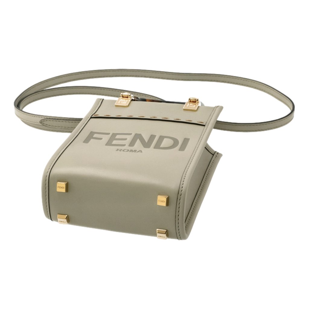 Fendi Fendi Sunshine Shopper Small Handbag Crossbody Bag in Green Tea - 4