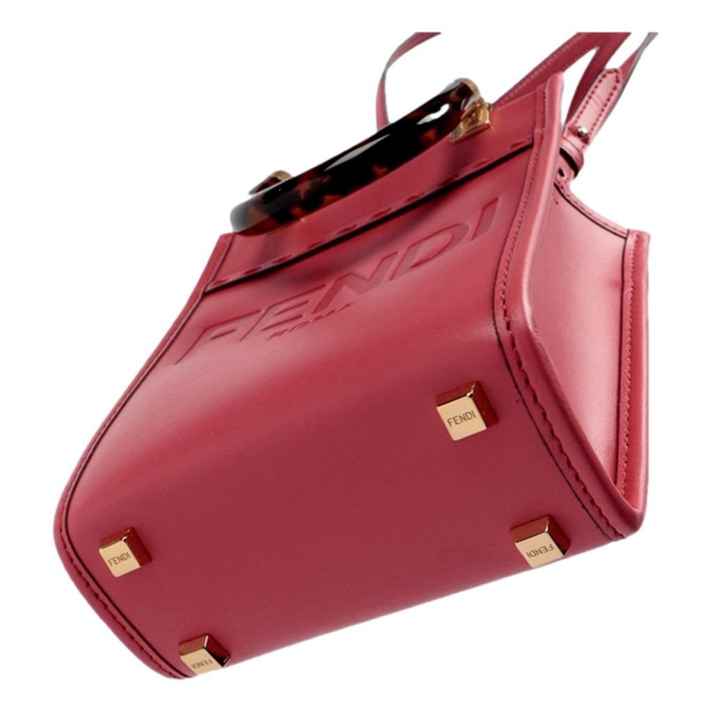 Fendi Fendi Sunshine Shopper Fuchsia Pink Small Handbag Crossbody Bag - Detail 2