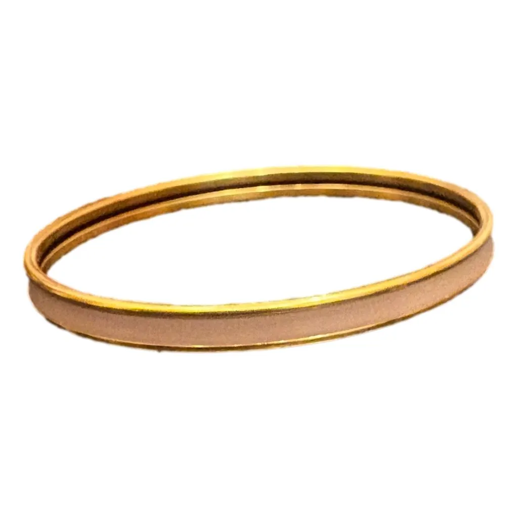 Hermès Herm√®s Beige and Gold Uni Bangle Beige Very good - Model View