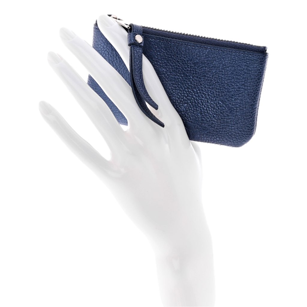 Louis Vuitton Louis Vuitton Metallic Empreinte Monogram Giant Key Pouch Navy Nacre - Detail 1