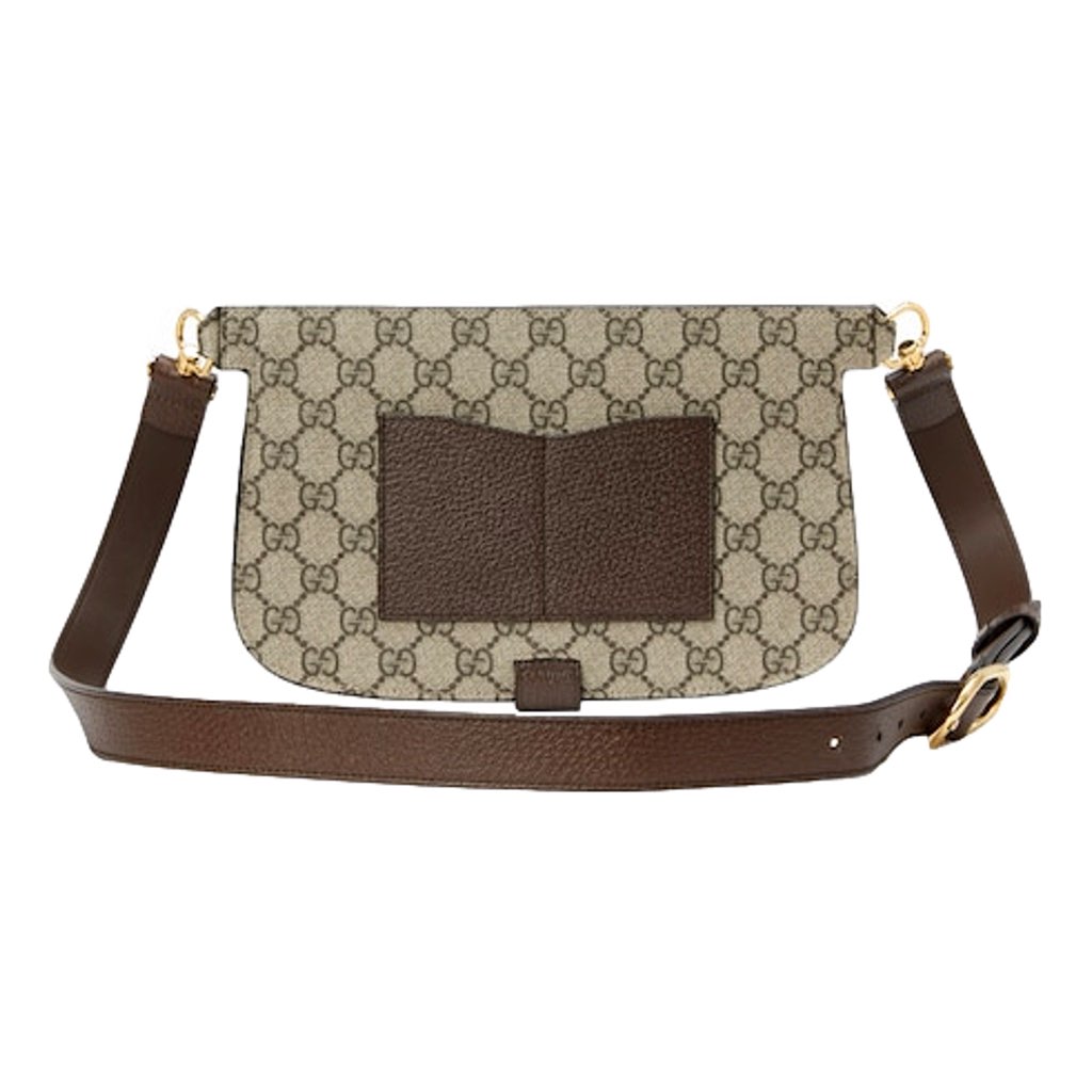 Gucci Gucci GG Supreme Blondie Canvas Belt Bag Brown Beige Size 110 - 4