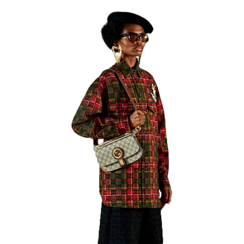 Gucci Gucci GG Supreme Blondie Canvas Belt Bag Brown Beige Size 110 - Image 10