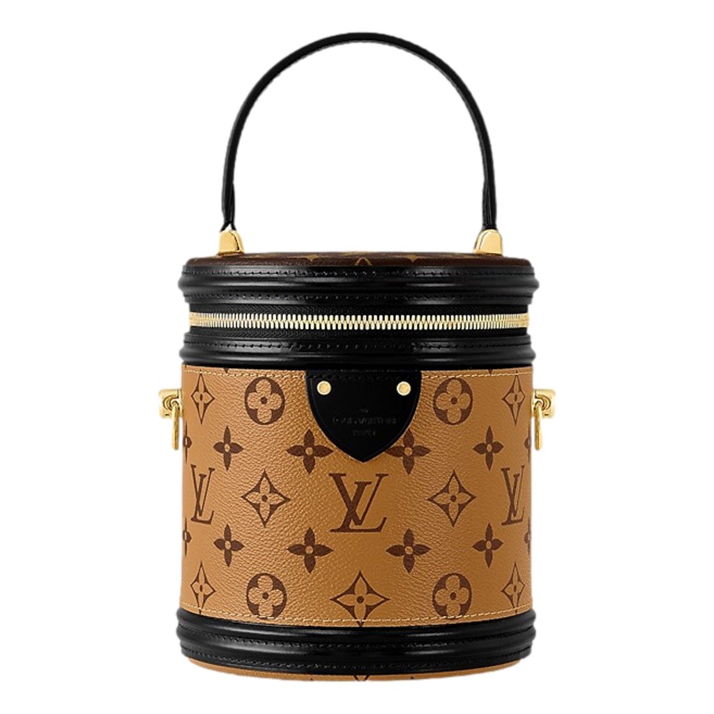 Louis Vuitton Louis Vuitton Cannes Reverse Monogram Black and Brown Bucket Bag