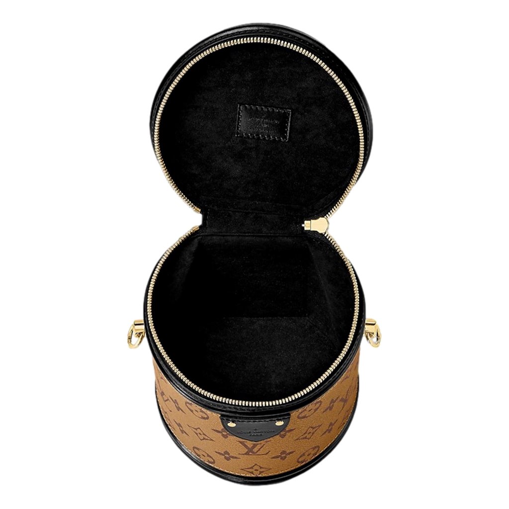 Louis Vuitton Louis Vuitton Cannes Reverse Monogram Black and Brown Bucket Bag - Back view