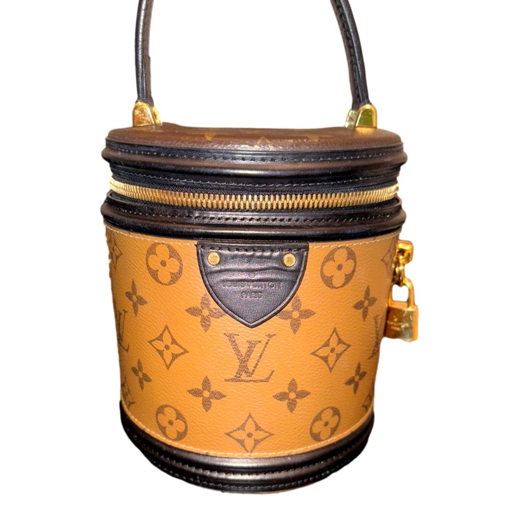Louis Vuitton Louis Vuitton Cannes Reverse Monogram Black and Brown Bucket Bag - Side view