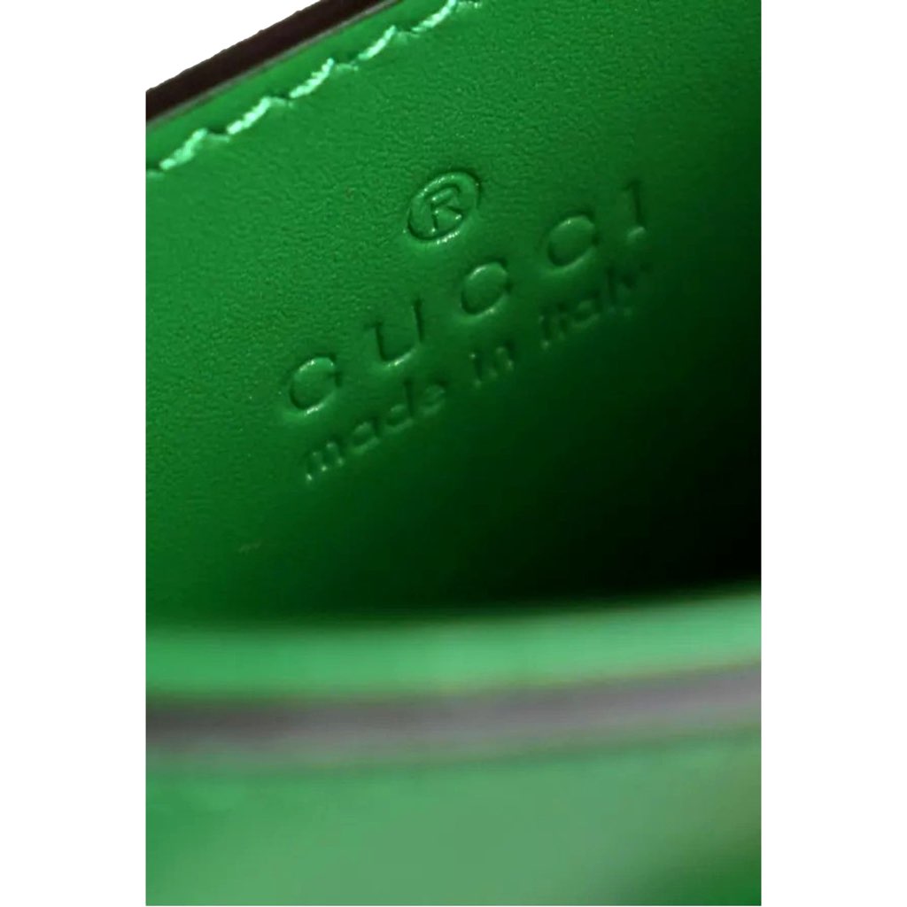 Gucci Gucci Bamboo Mini Handbag Top Handle Bag in Green Leather - Image 10