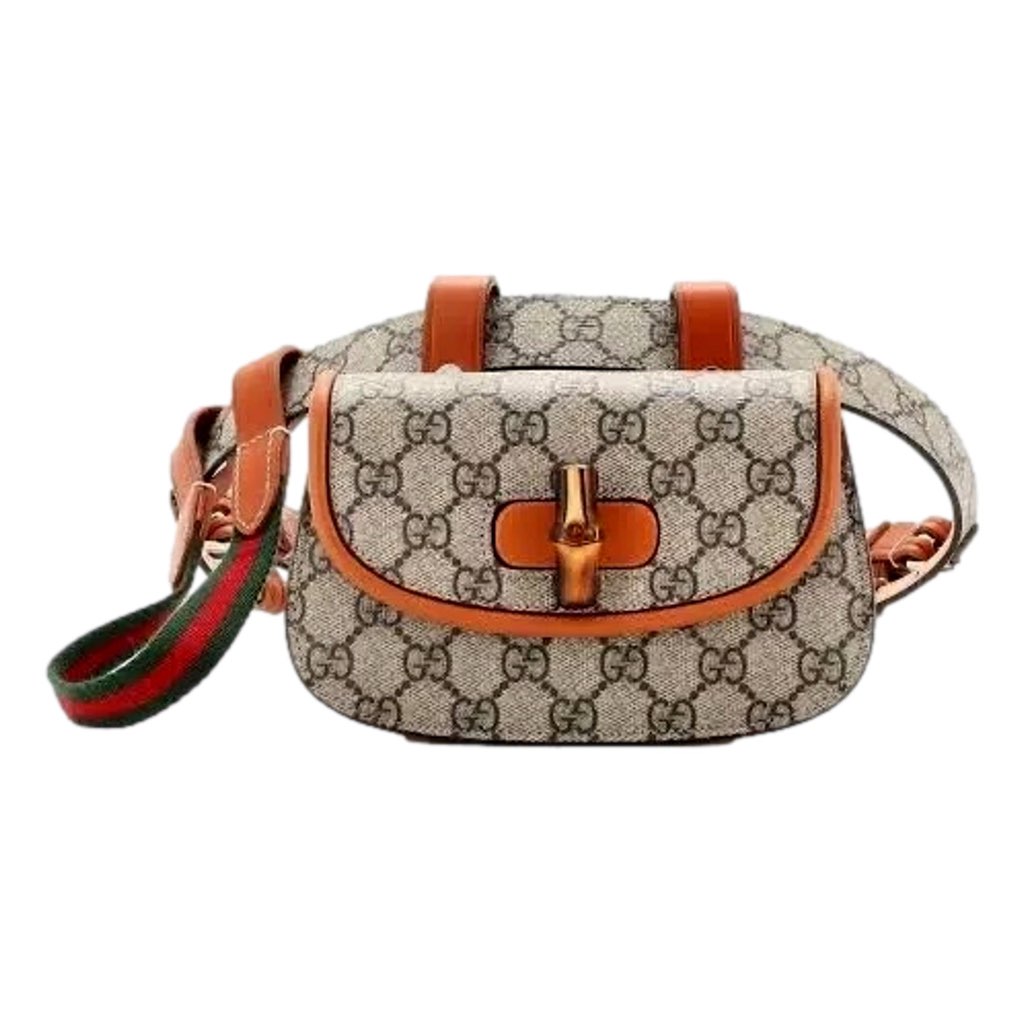 Gucci Gucci GG Supreme Monogram Web Bamboo 1947 Mini Belt Bag In Beige 75 - Image 6