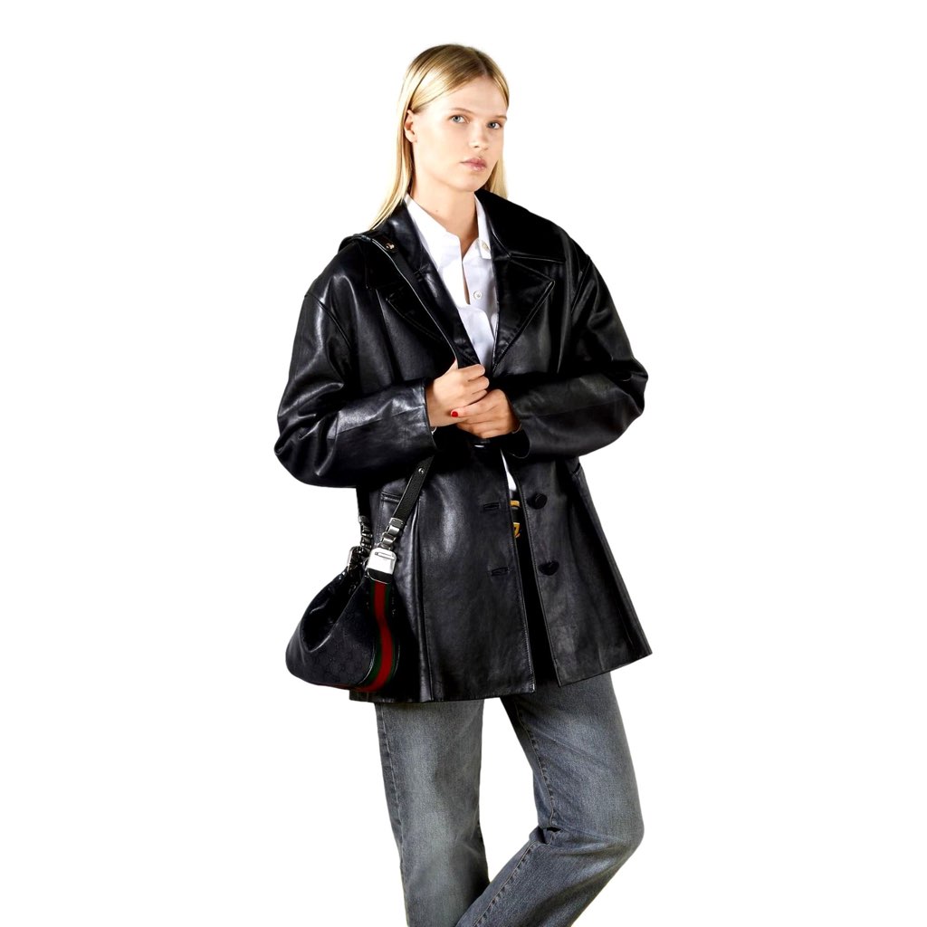 Gucci Gucci Attache Web Stripe Small Shoulder Bag Black Leather - Image 14