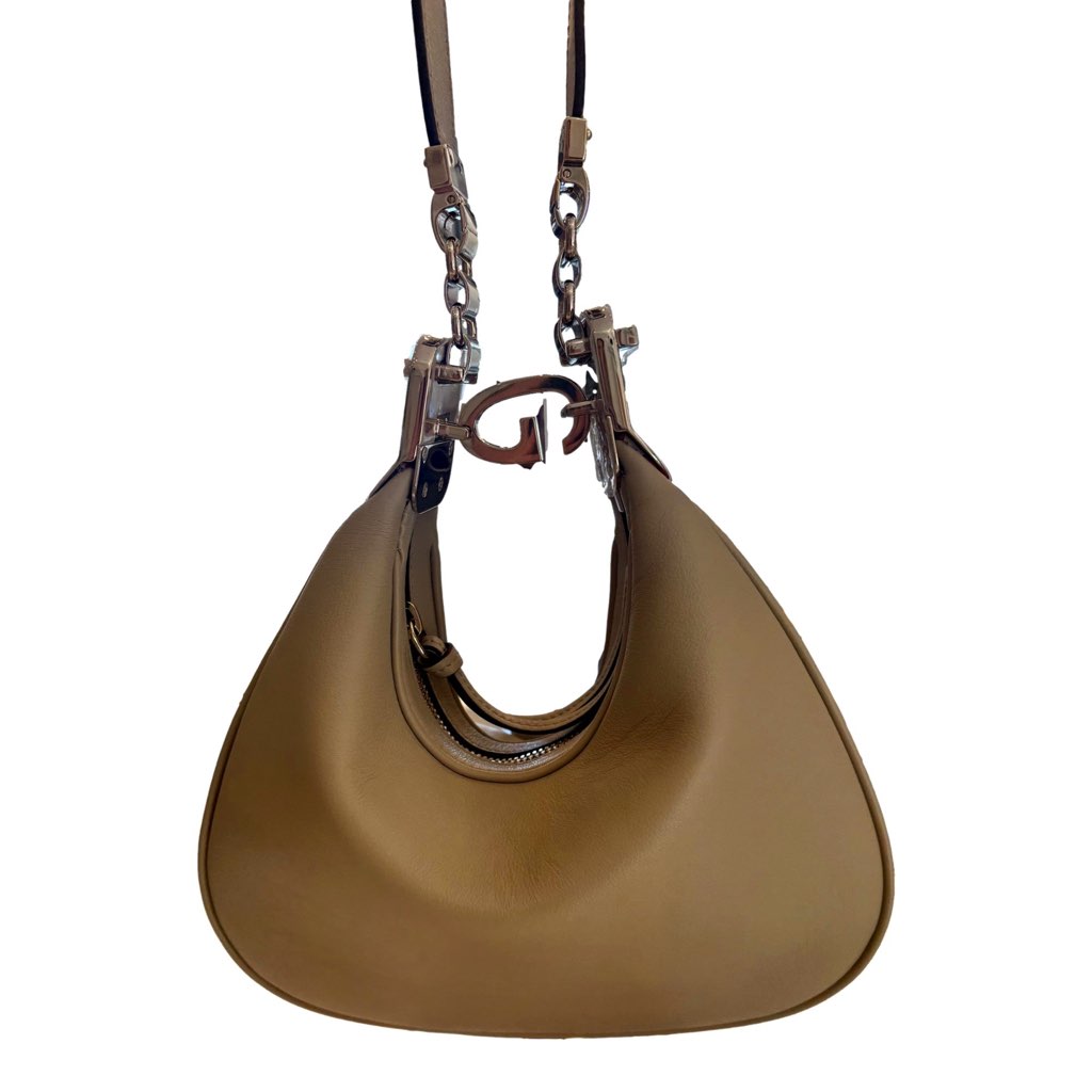 Gucci Gucci Attach√© Small Shoulder Bag Beige Leather