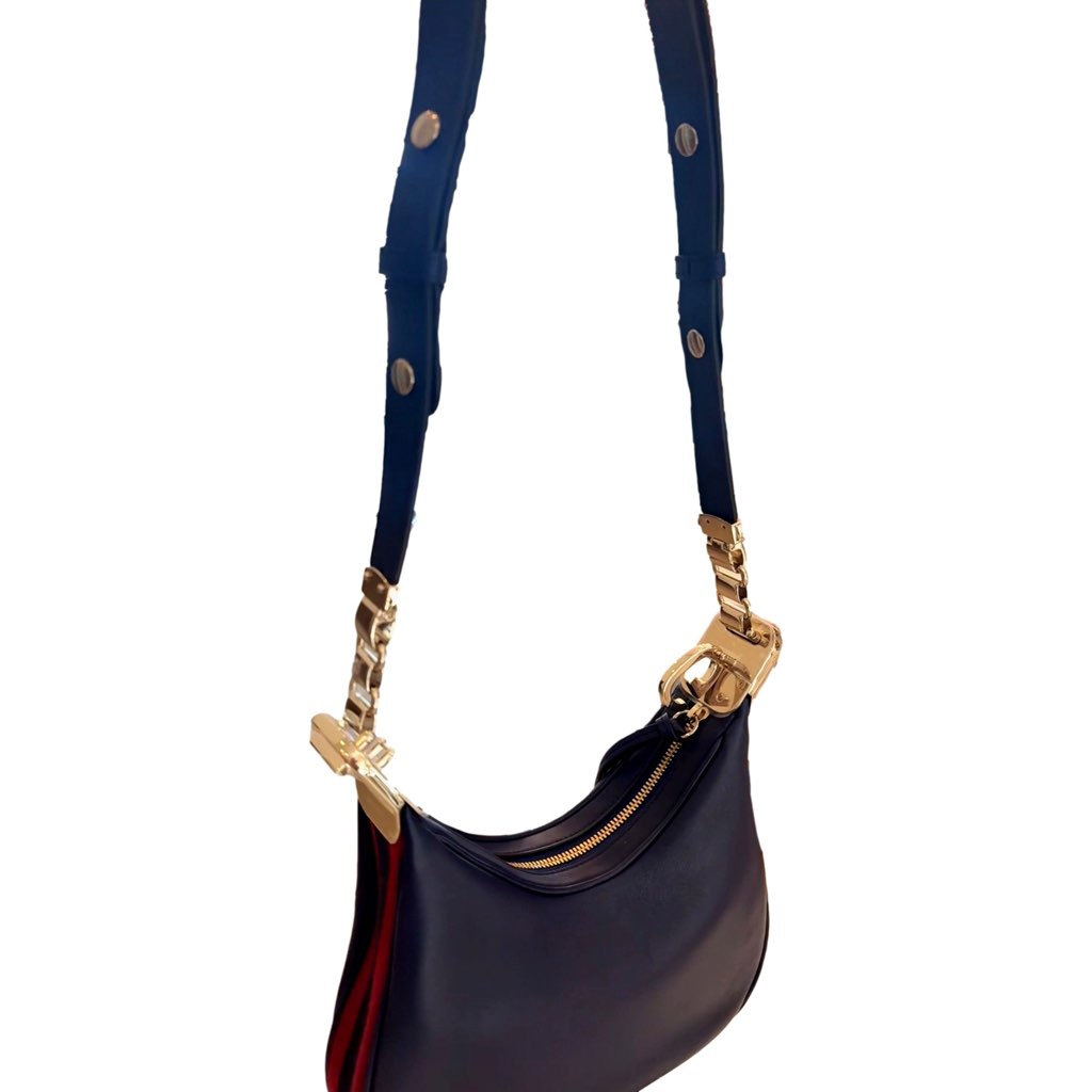 Gucci Gucci Attach√© Small Shoulder Bag Navy Leather - Image 6
