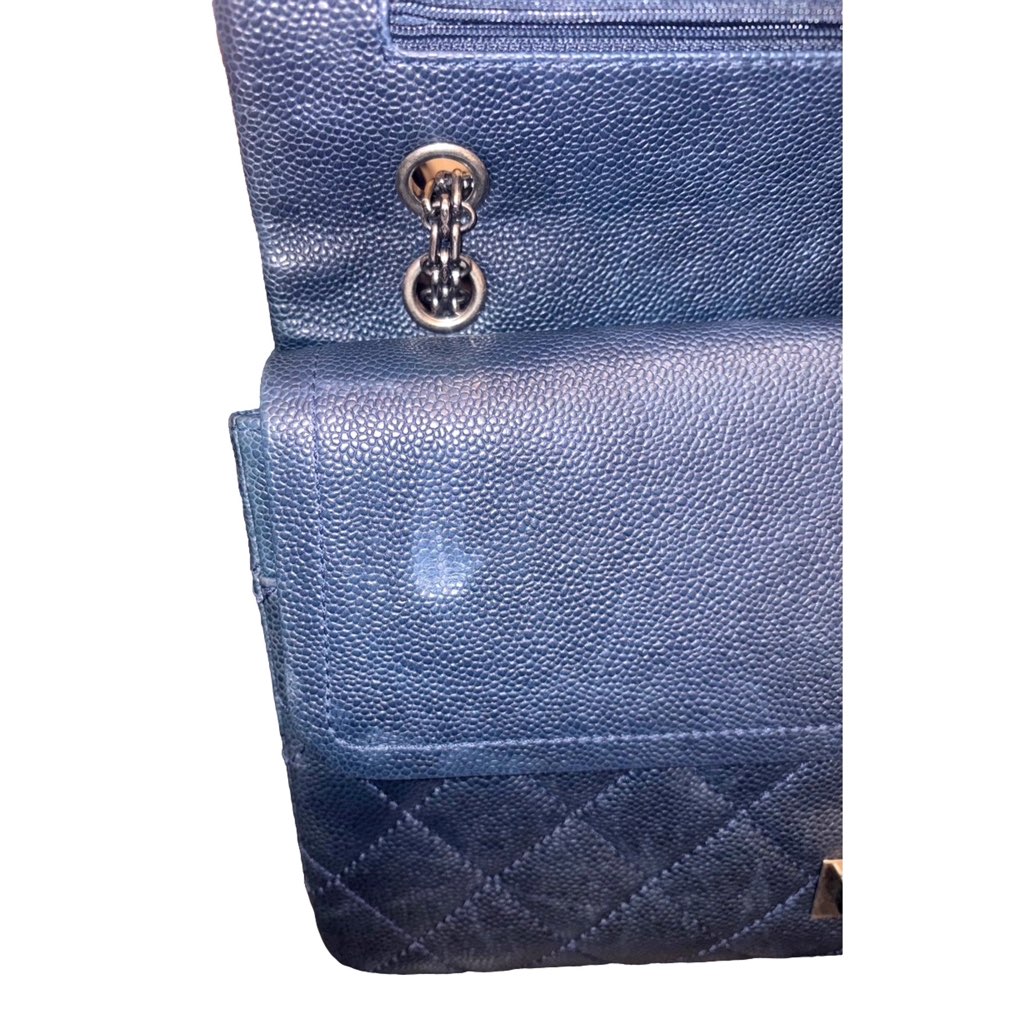 Chanel Chanel Reissue 2.55 Flap Bag Quilted Caviar 226 Navy - Image 10