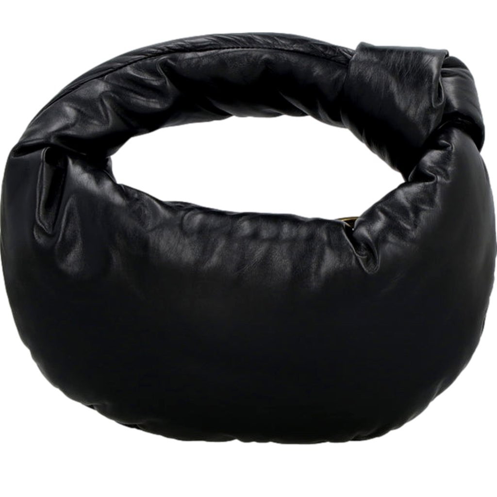 Bottega Veneta Bottega Veneta Jodie Mini Padded Top-Handle Handbag Black Nappa Leather - Image 6