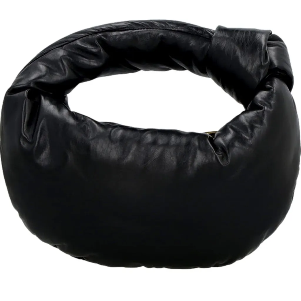 Bottega Veneta Jodie Mini Padded Top-Handle Handbag Black Nappa Leather Black Leather Never worn, with tag - Inside View