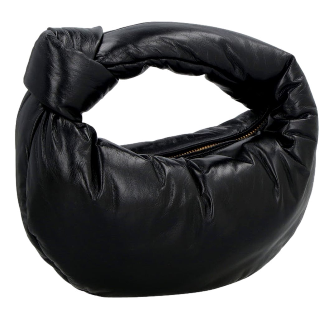 Bottega Veneta Bottega Veneta Jodie Mini Padded Top-Handle Handbag Black Nappa Leather - 4