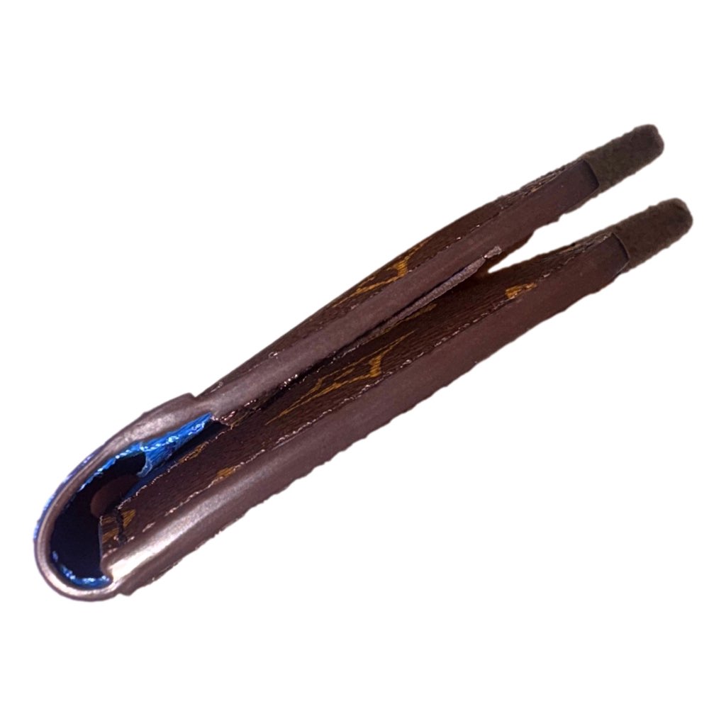 Louis Vuitton Louis Vuitton Monogram Macassar Pocket Organizer Card Case Wallet Blue Brown - Image 10
