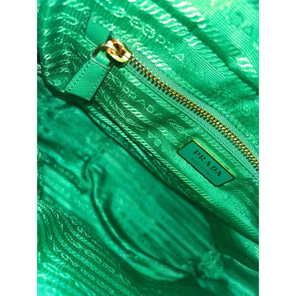 Prada Prada Re-Edition Menta Green 1995 Cha√Æne Re-Nylon Tote Bag - Image 13