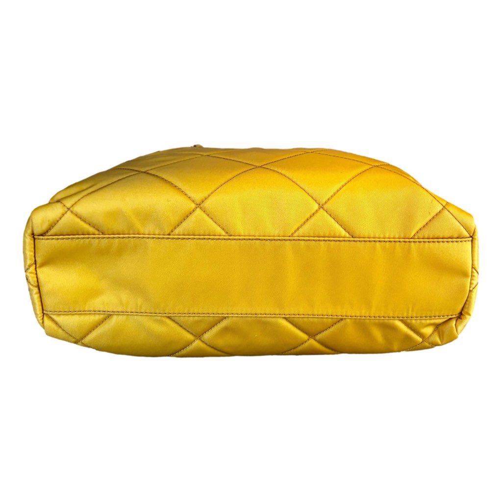 Prada Prada Re-Edition Maize Yellow 1995 Cha√Æne Re-Nylon Tote Bag - 4