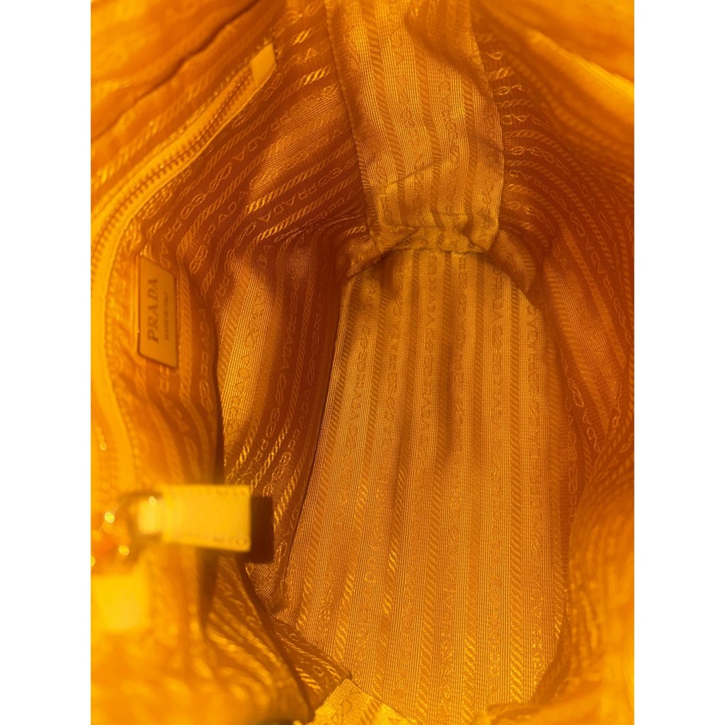 Prada Prada Re-Edition Maize Yellow 1995 Cha√Æne Re-Nylon Tote Bag - Detail 1