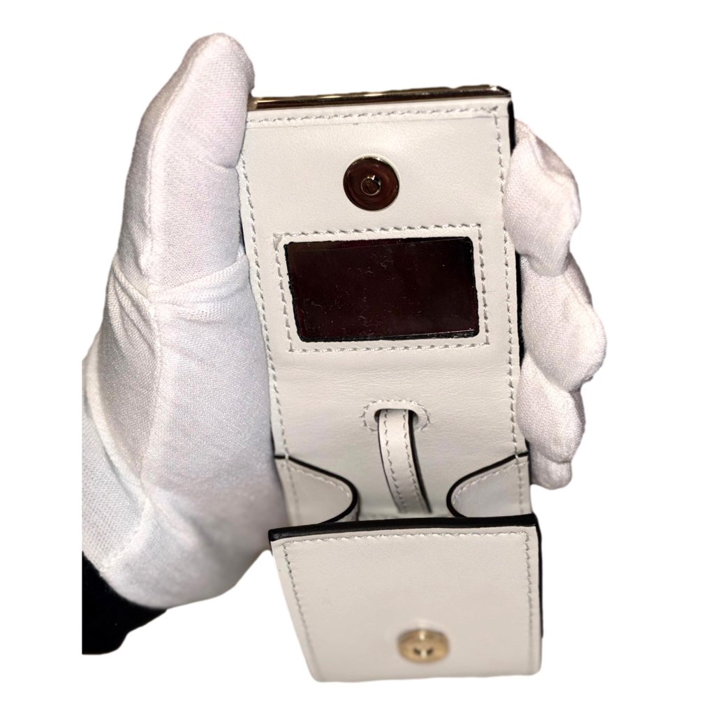 Prada Prada Saffiano Leather Monochrome Bianco White Top Handle Handbag - Detail 2