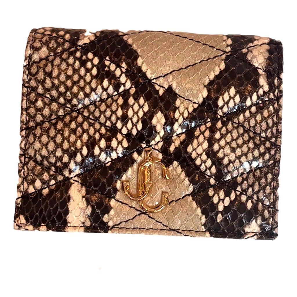 Jimmy Choo Jimmy Choo Farone Animal Print Leather Card Case Wallet - Image 6