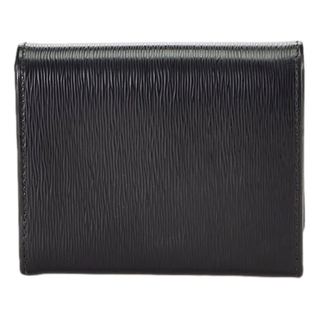 Prada Vitello Move Nero Black Triangle Logo Leather Bifold Snap Wallet Black Leather Never worn, with tag - Back View