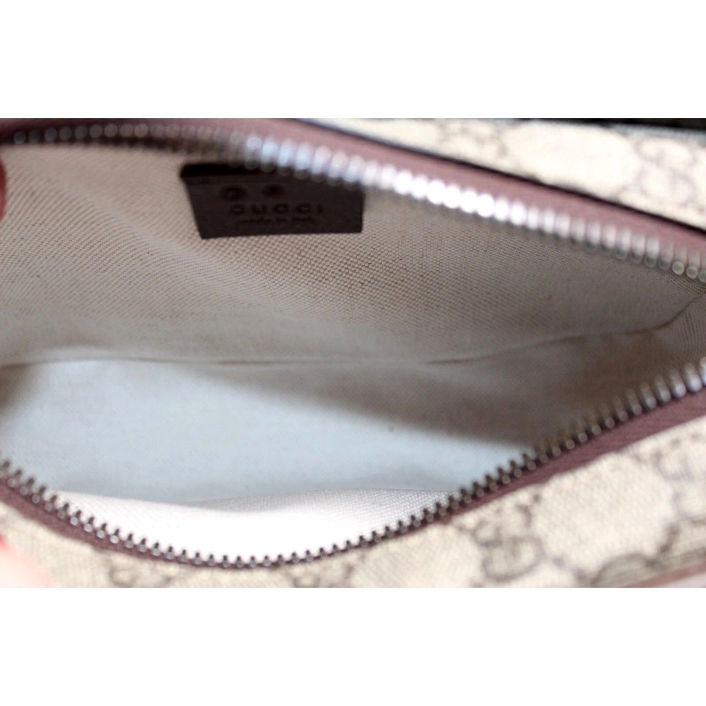 Gucci Gucci Ophida GG Supreme Canvas Leather Webstripe Top Handle Crossbody Handbag - Image 10