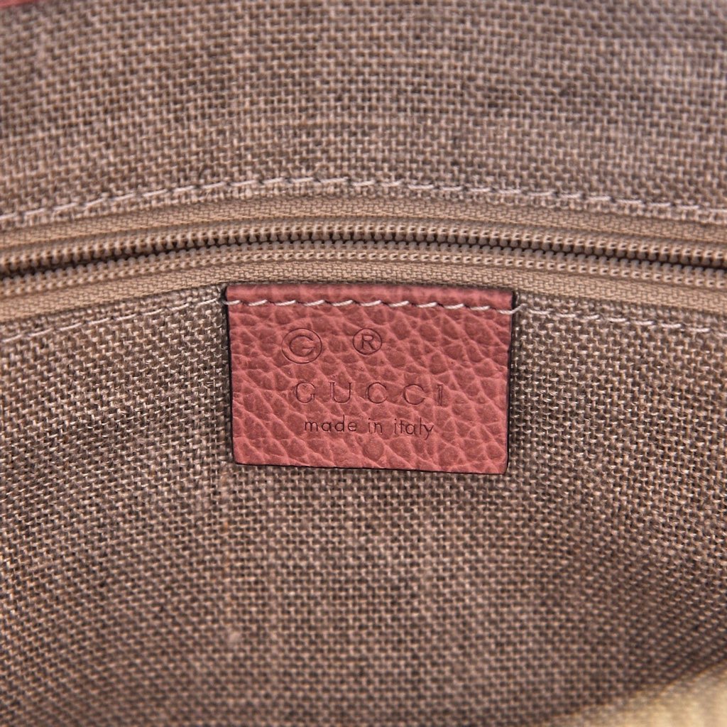 Gucci Gucci Dollar Calfskin Interlocking GG Charm Convertible Satchel Tote Soft Pink - Detail 1