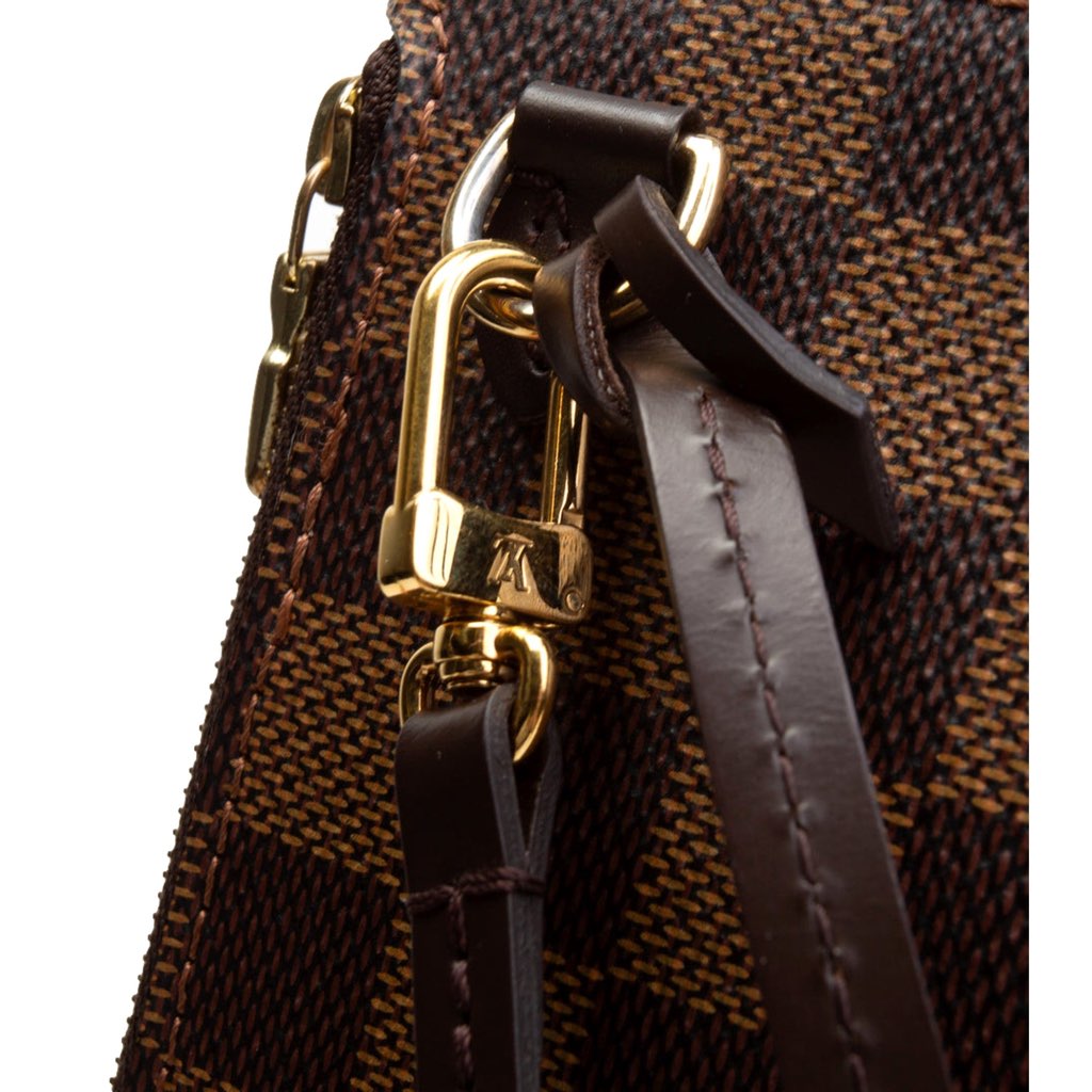 Louis Vuitton Louis Vuitton Neverfull MM GM Pochette Damier Ebene Wristlet Clutch - Back view