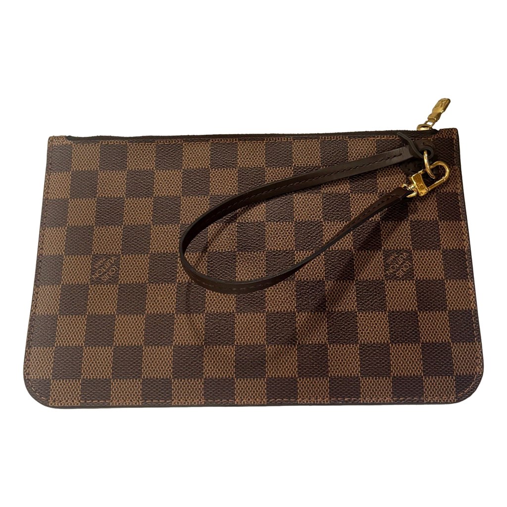 Louis Vuitton Louis Vuitton Neverfull MM GM Pochette Damier Ebene Wristlet Clutch - Detail 1