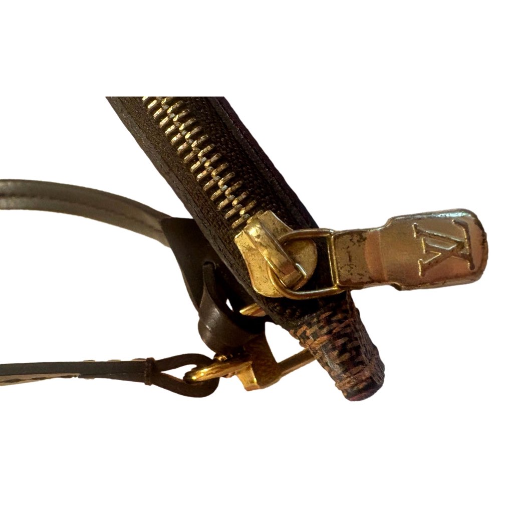 Louis Vuitton Louis Vuitton Neverfull MM GM Pochette Damier Ebene Wristlet Clutch - Image 11