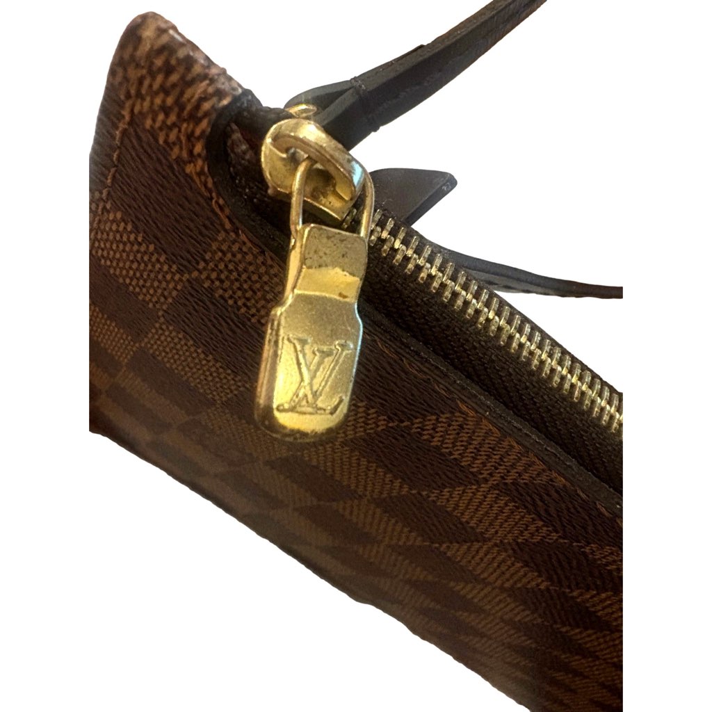 Louis Vuitton Louis Vuitton Neverfull MM GM Pochette Damier Ebene Wristlet Clutch - Image 12