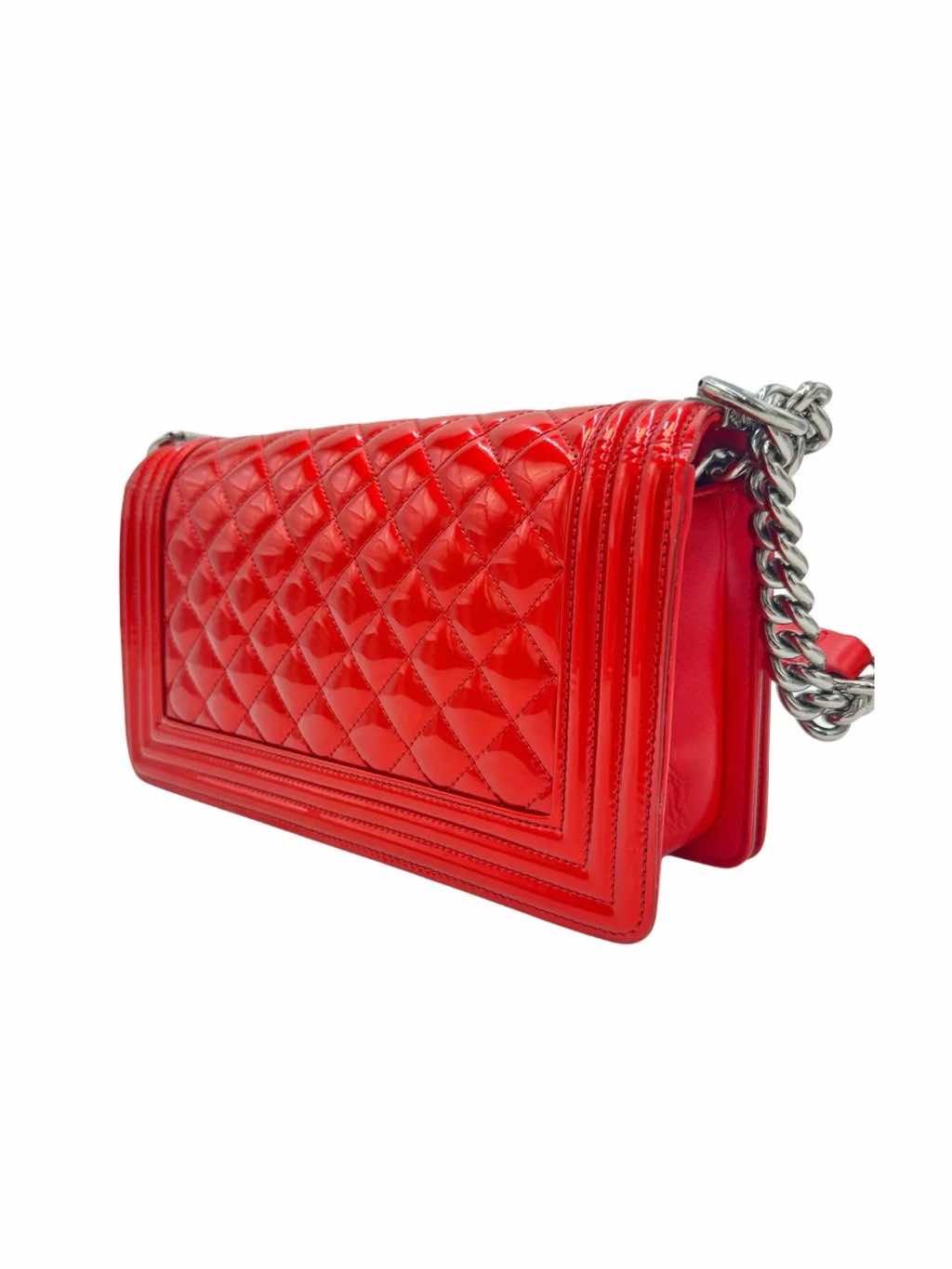 Chanel Medium Patent Leather Bag - Back view