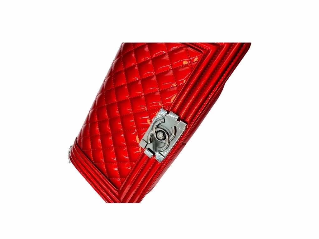 Chanel Medium Patent Leather Bag - Side view