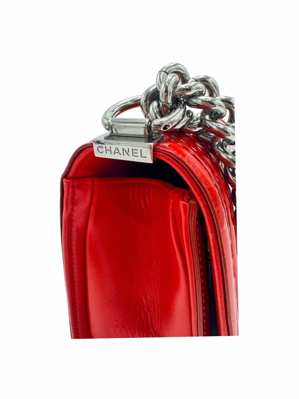 Chanel Medium Patent Leather Bag - Image 10