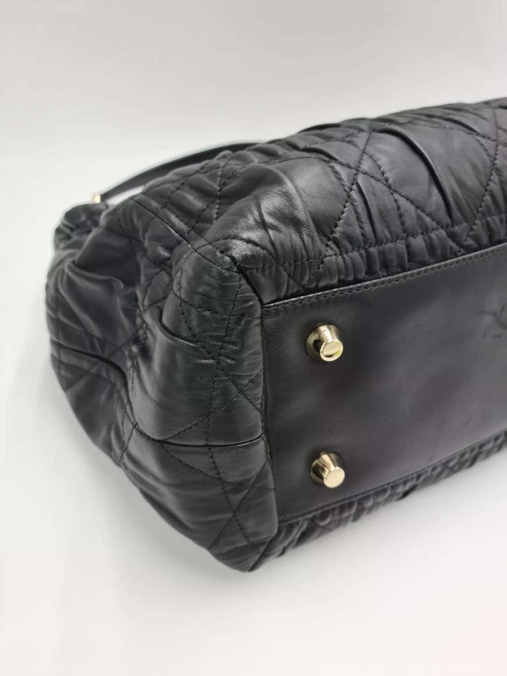 Christian Dior Quilted Cannage Leather Tote - Image 12