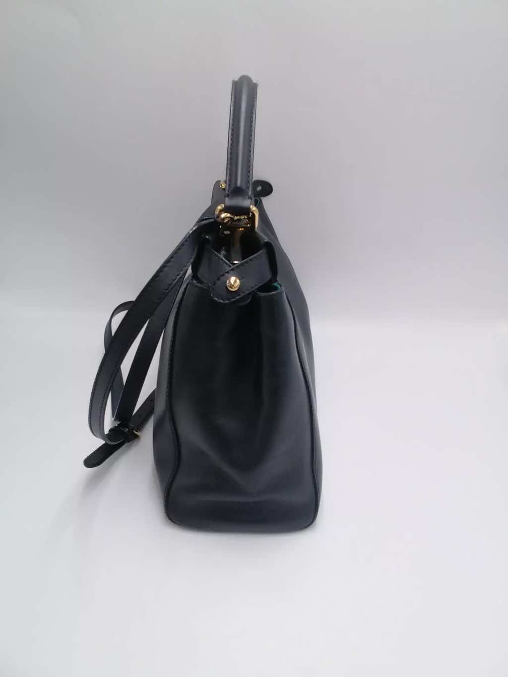 Fendi Leather Small Peekaboo Bag - Back view