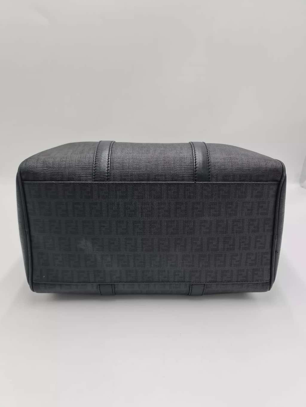 Fendi Zucchino Canvas Boston Bag - Side view