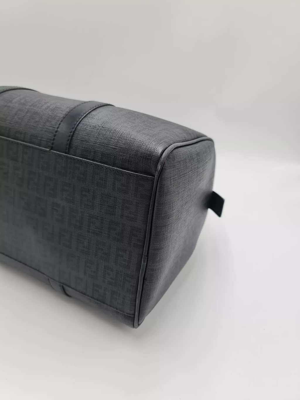 Fendi Zucchino Canvas Boston Bag - Image 11