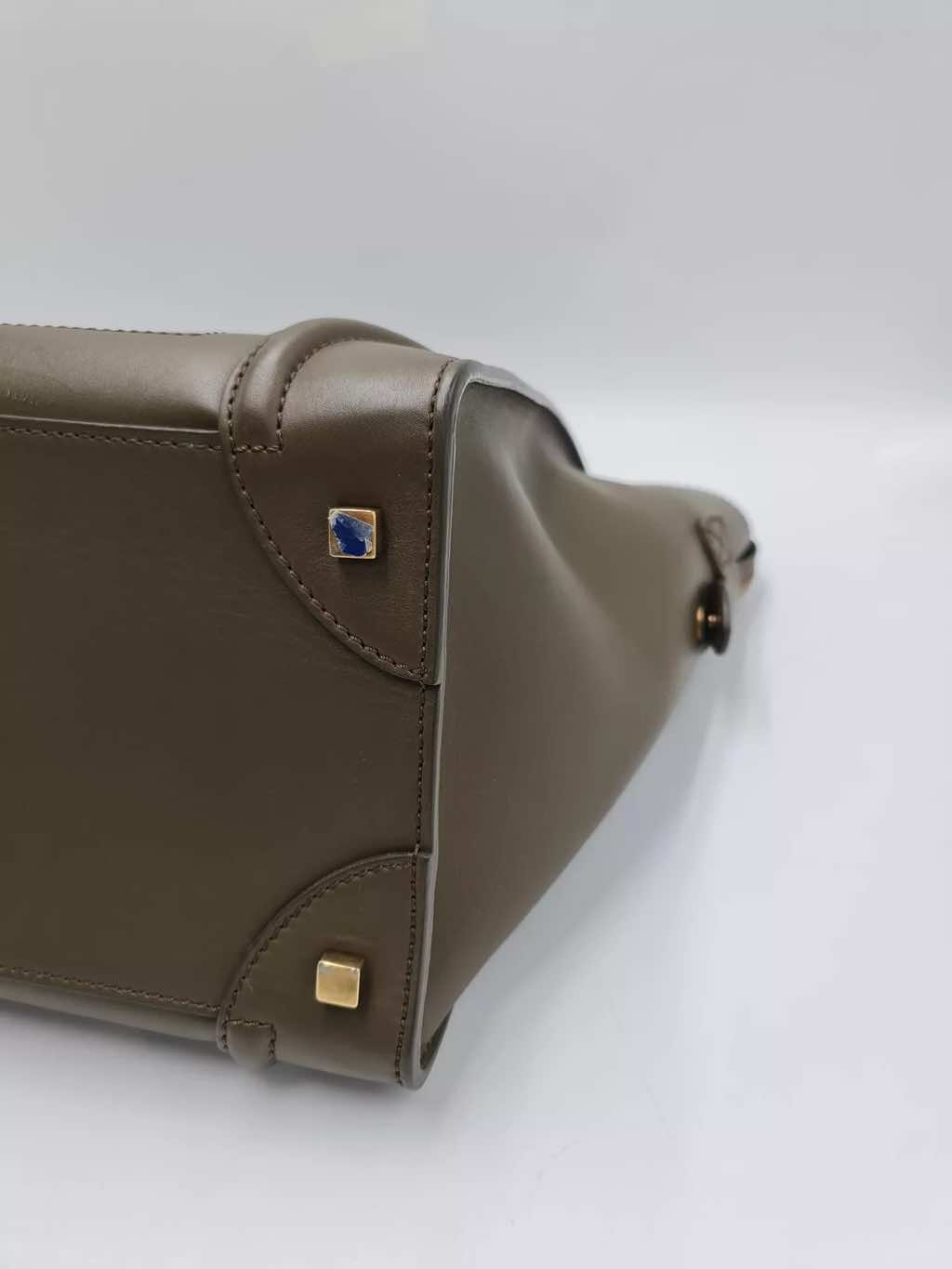 Celine Leather Medium Luggage Tote - Image 10