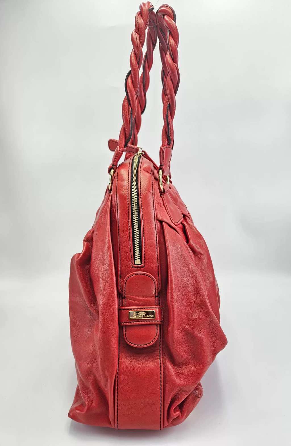 Valentino Woven Leather Couture Bag - Side view